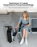 L2 S Smart Rideable Luggage, Foldable Electric Scooter Suitcase, 6.2 Mph Max Speed, 6.2 Mile Range, Lightweight Portable Design