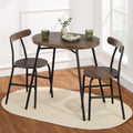 Best Choice Products 3 Piece Modern Oval Dining Table Set, Small Kitchen Dinette W/2 Chairs Black/Black
